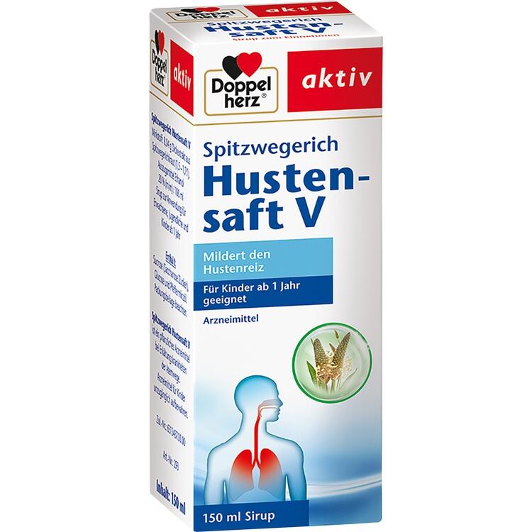 DOPPELHERZ Spitzwegerich Hustensaft V 150 ml