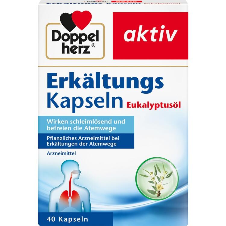 DOPPELHERZ Erkältungskapseln Eukalyptusöl 40 St