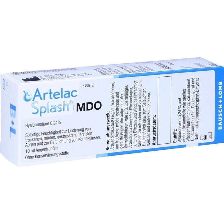 ARTELAC Splash MDO Augentropfen 1X10 ml