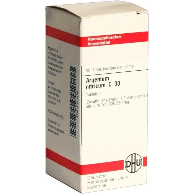 ARGENTUM NITRICUM C 30 Tabletten 80 St