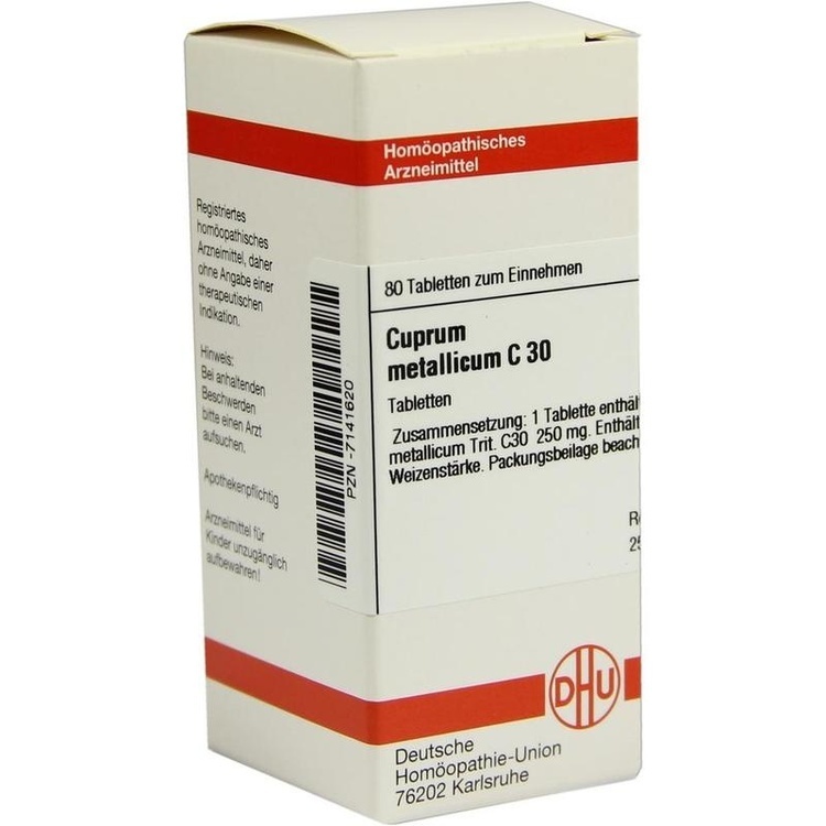 CUPRUM METALLICUM C 30 Tabletten 80 St