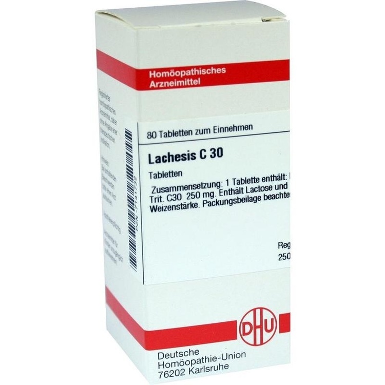 LACHESIS C 30 Tabletten 80 St