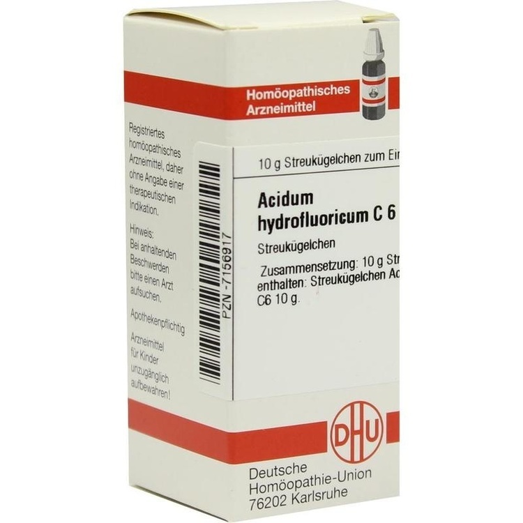 ACIDUM HYDROFLUORICUM C 6 Globuli 10 g