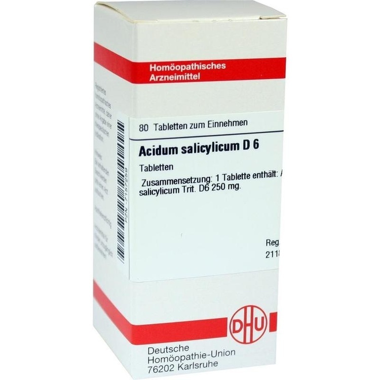 ACIDUM SALICYLICUM D 6 Tabletten 80 St