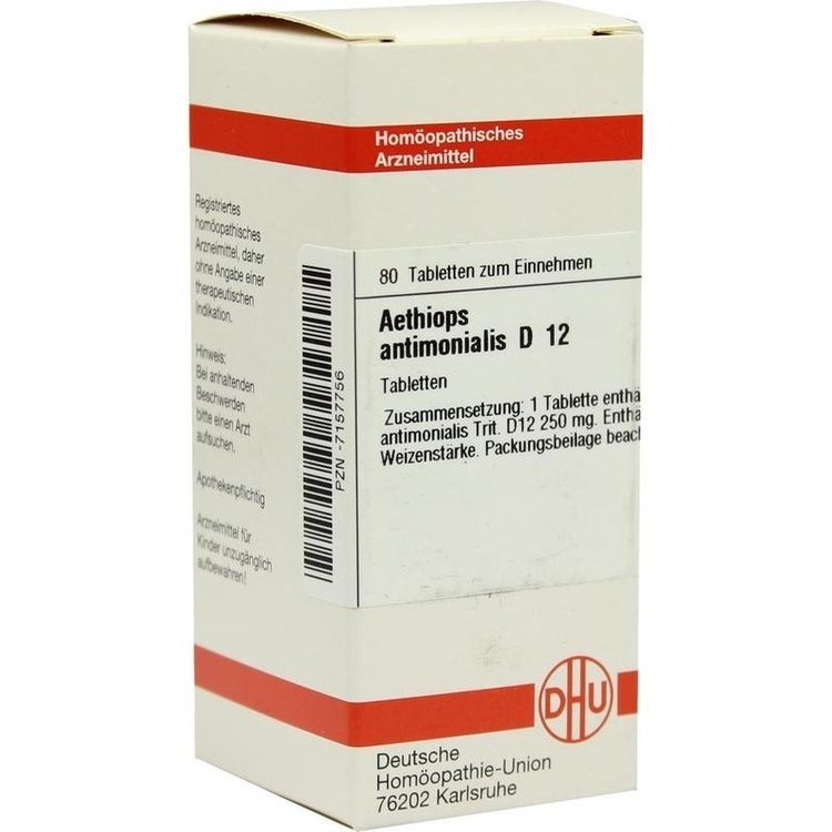 AETHIOPS ANTIMONIALIS D 12 Tabletten 80 St