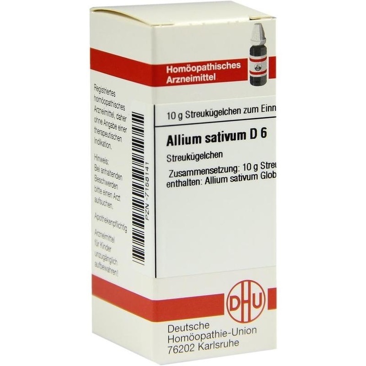 ALLIUM SATIVUM D 6 Globuli 10 g