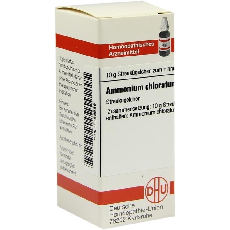 AMMONIUM CHLORATUM D 12 Globuli 10 g