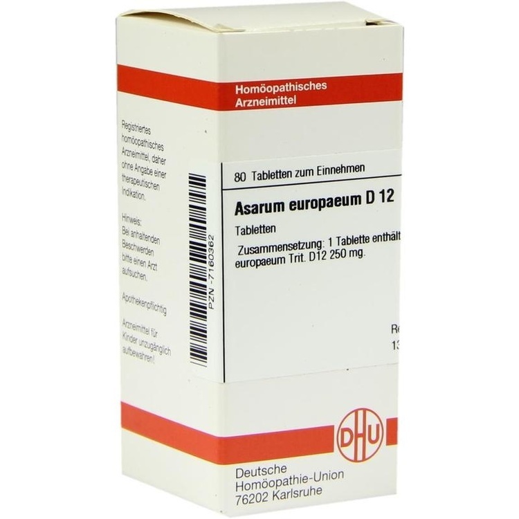 ASARUM EUROPAEUM D 12 Tabletten 80 St