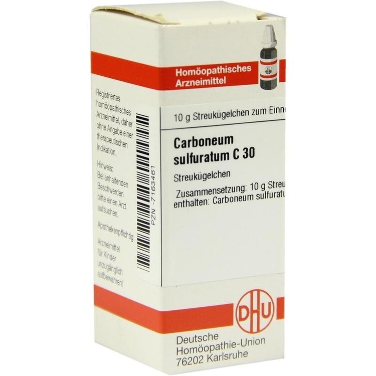 CARBONEUM SULFURATUM C 30 Globuli 10 g