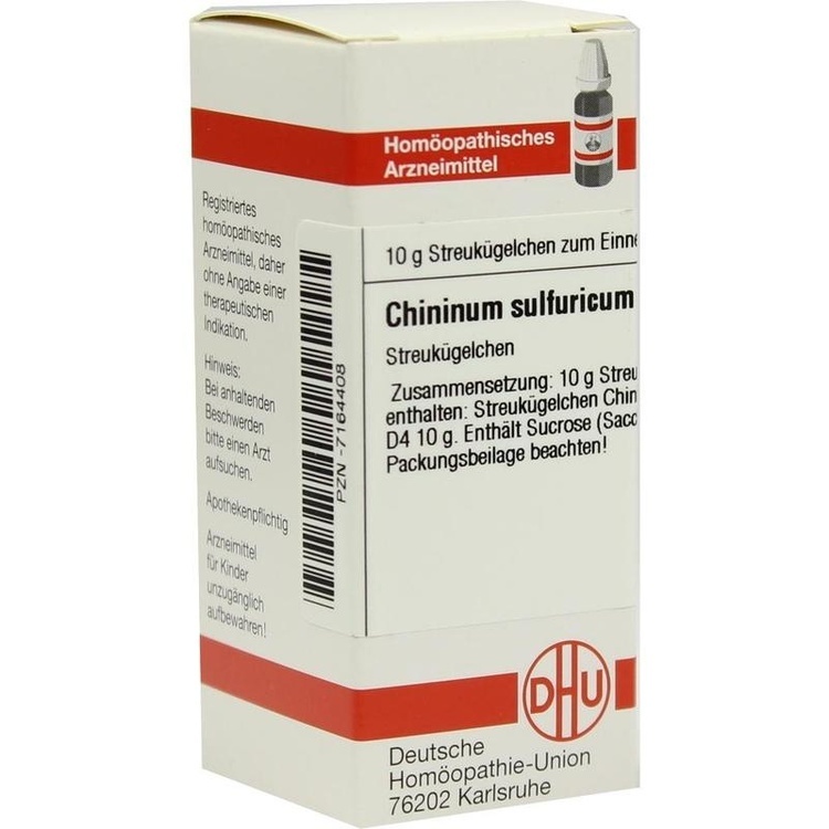 CHININUM SULFURICUM D 4 Globuli 10 g