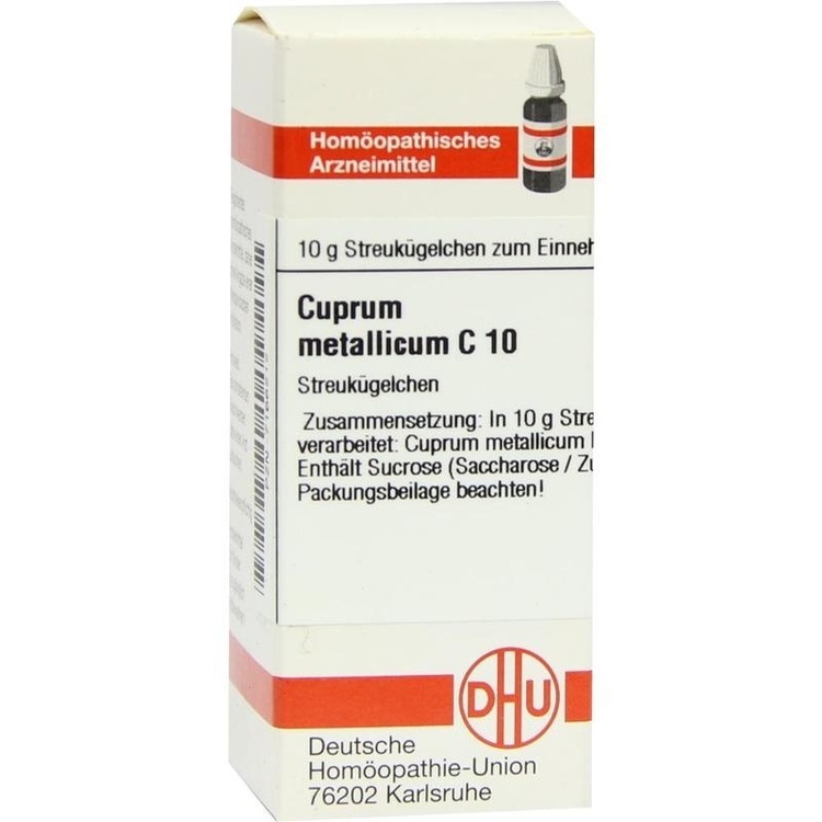 CUPRUM METALLICUM C 10 Globuli 10 g