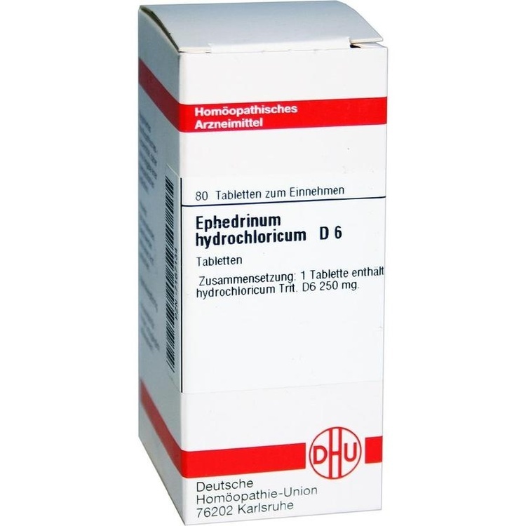 EPHEDRINUM hydrochloricum D 6 Tabletten 80 St