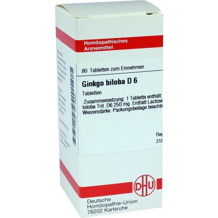 GINKGO BILOBA D 12 Tabletten 80 St