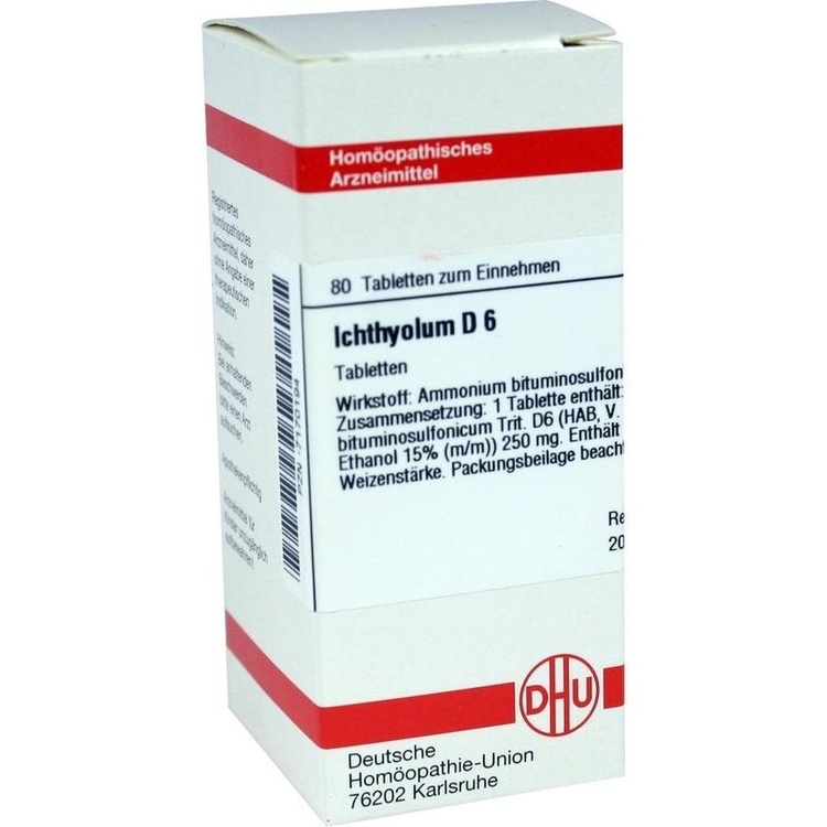 ICHTHYOLUM D 6 Tabletten 80 St