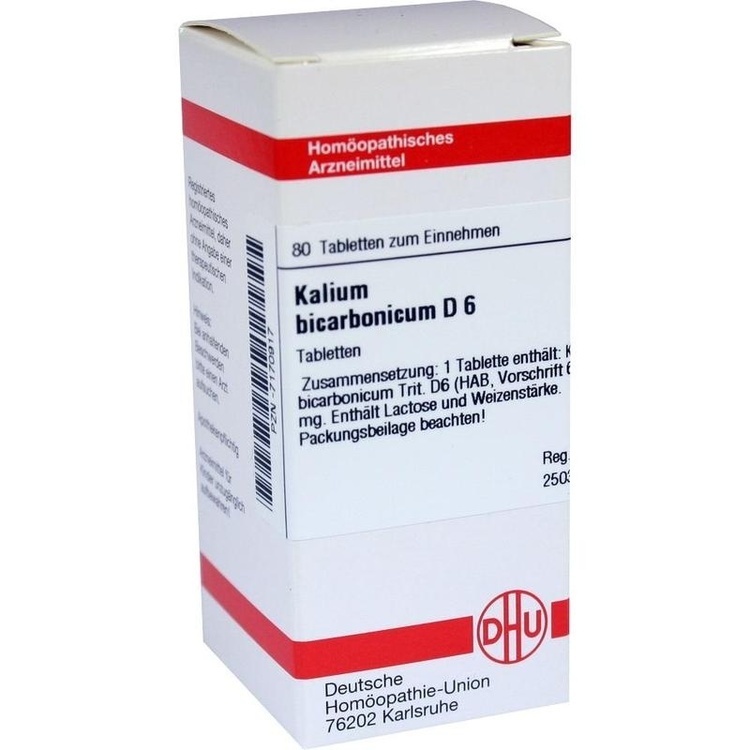 KALIUM BICARBONICUM D 6 Tabletten 80 St