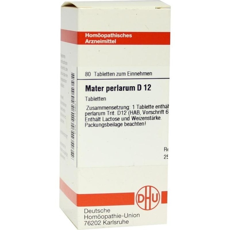 MATER PERLARUM D 12 Tabletten 80 St