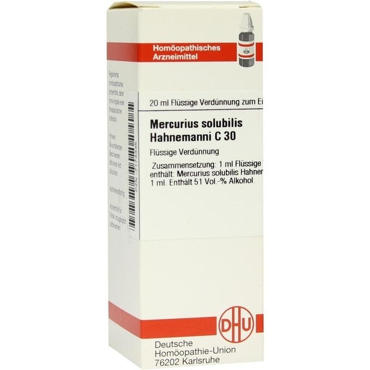 MERCURIUS SOLUBILIS Hahnemanni C 30 Dilution 20 ml