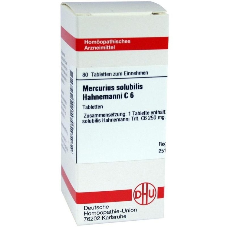 MERCURIUS SOLUBILIS Hahnemanni C 6 Tabletten 80 St