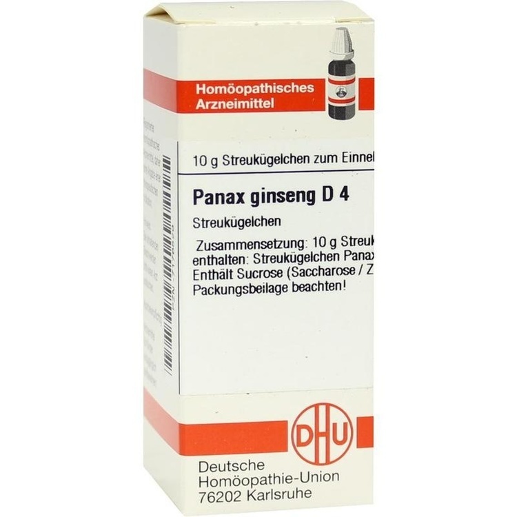 PANAX GINSENG D 4 Globuli 10 g