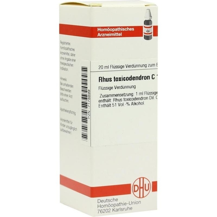 RHUS TOXICODENDRON C 12 Dilution 20 ml