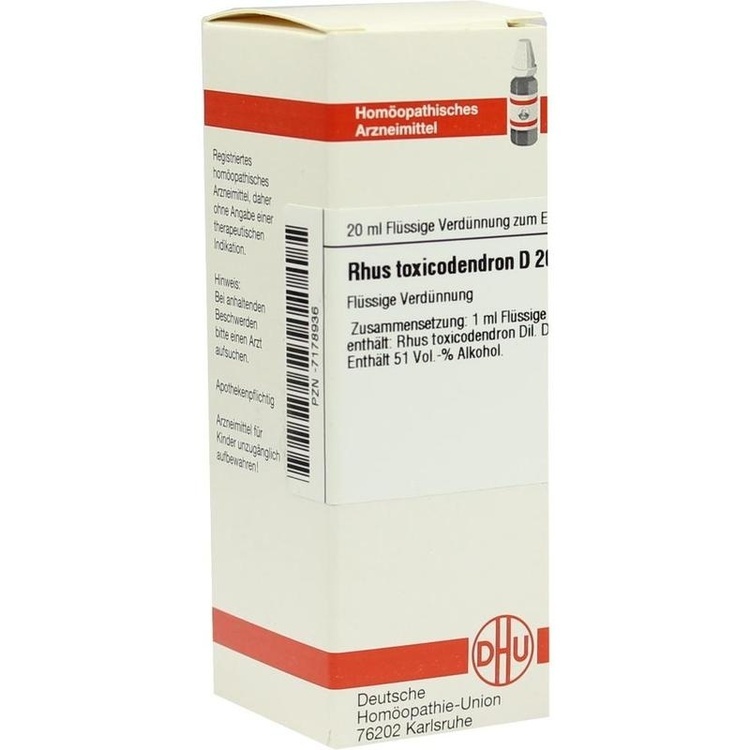 RHUS TOXICODENDRON D 200 Dilution 20 ml