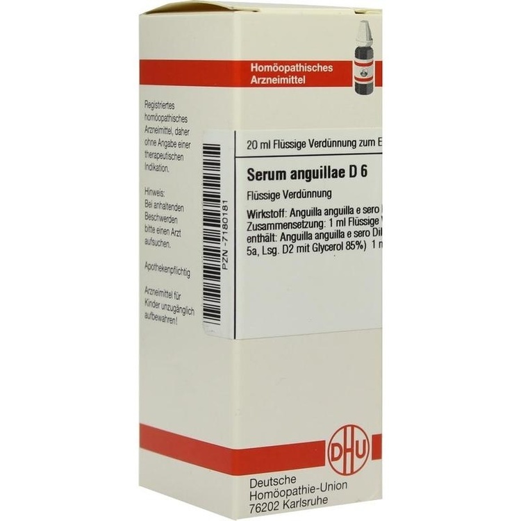 SERUM ANGUILLAE D 6 Dilution 20 ml