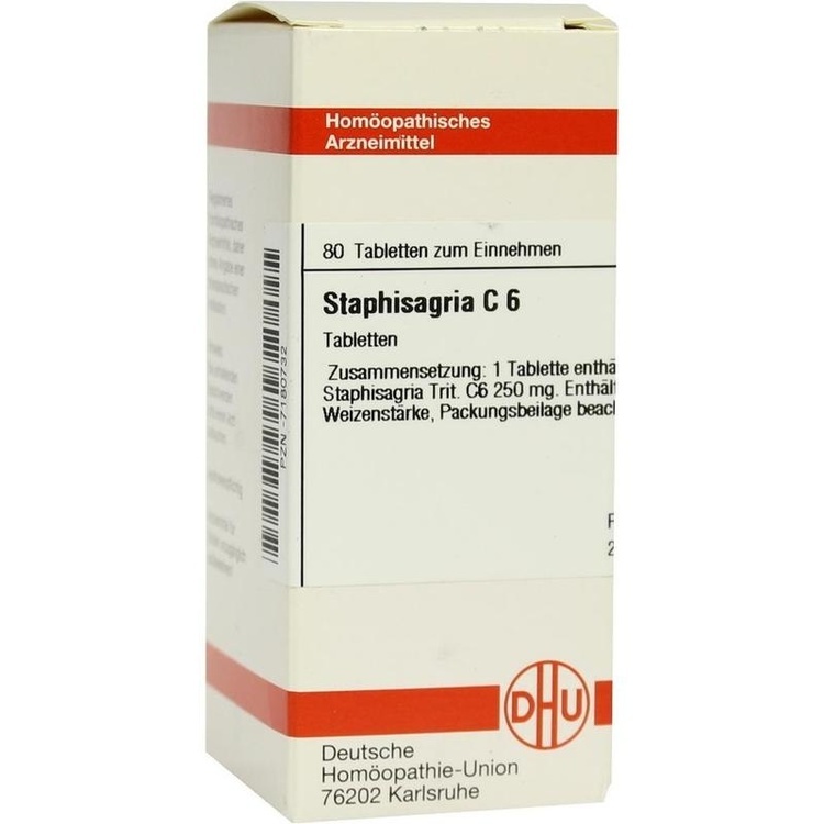 STAPHISAGRIA C 6 Tabletten 80 St