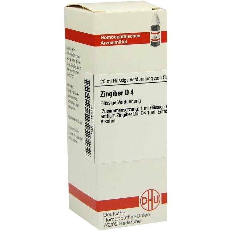 ZINGIBER D 4 Dilution 20 ml