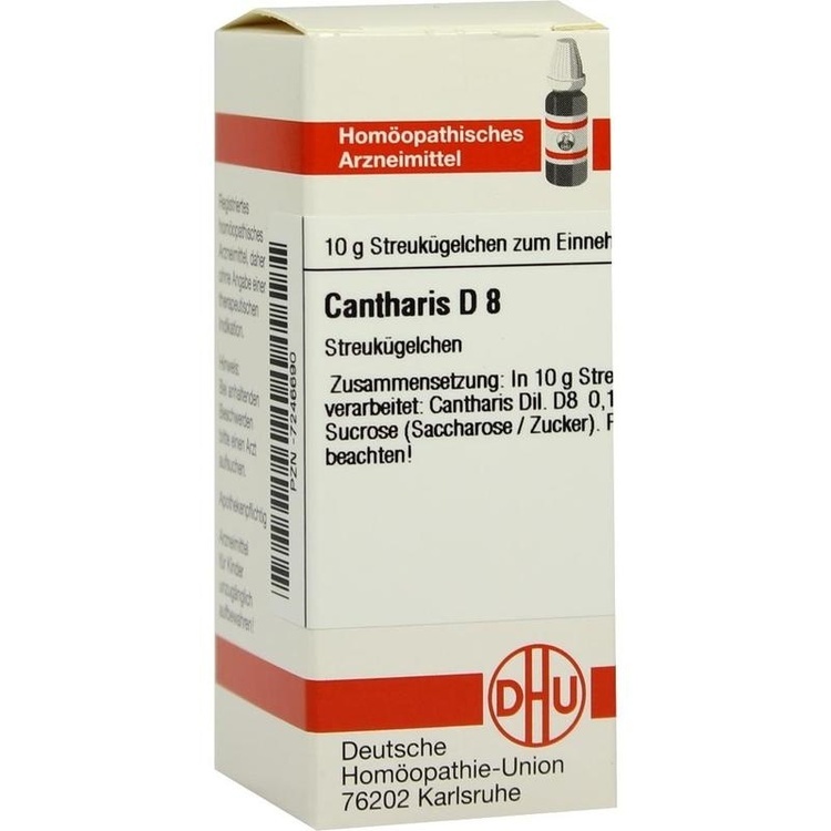 CANTHARIS D 8 Globuli 10 g