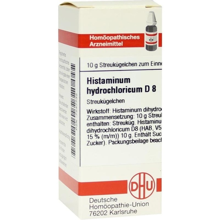 HISTAMINUM hydrochloricum D 8 Globuli 10 g