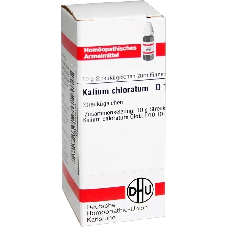 KALIUM CHLORATUM D 10 Globuli 10 g