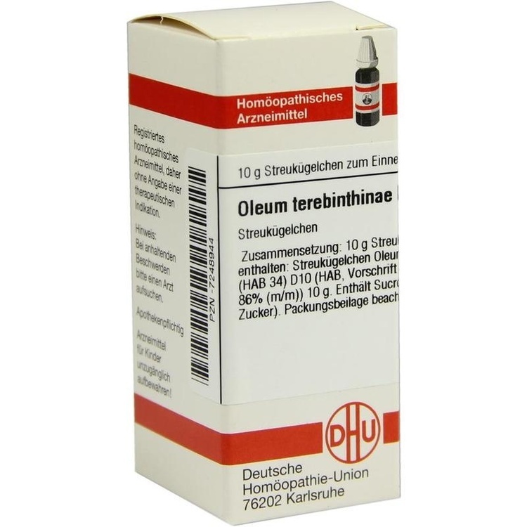 OLEUM TEREBINTHINAE D 10 Globuli 10 g