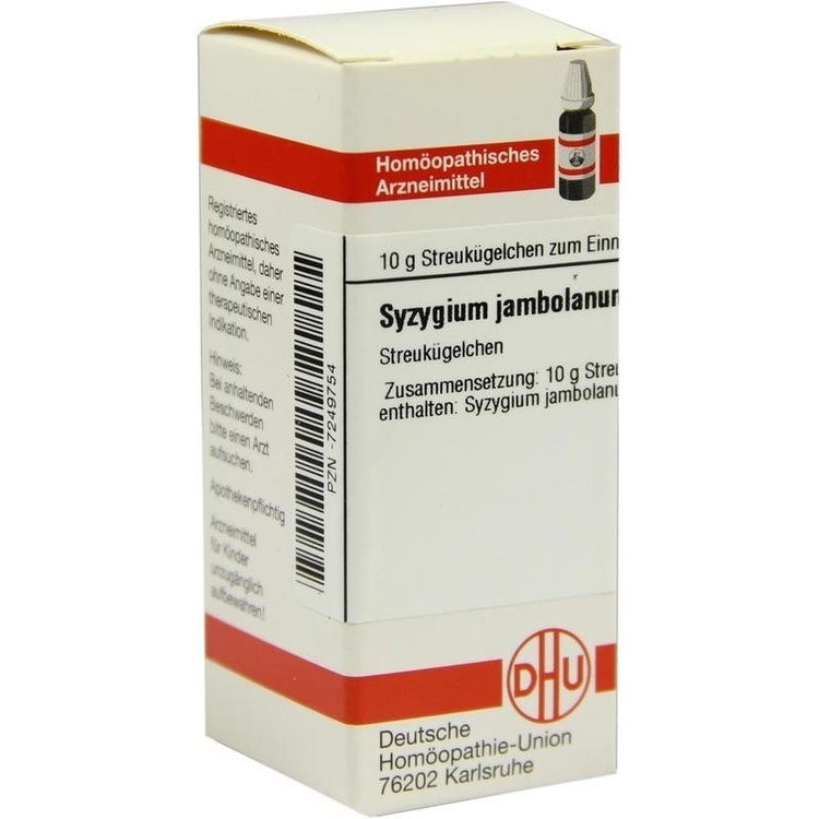 SYZYGIUM JAMBOLANUM D 4 Globuli 10 g