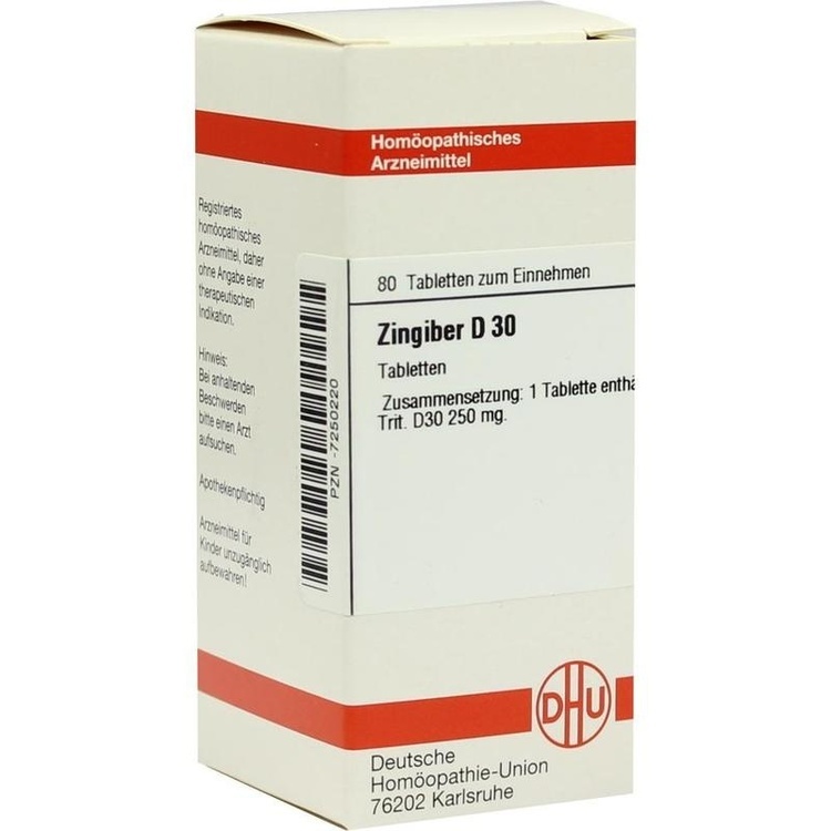 ZINGIBER D 30 Tabletten 80 St