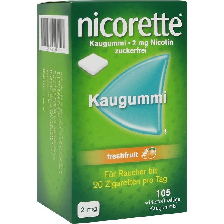 NICORETTE Kaugummi 2 mg freshfruit 105 St