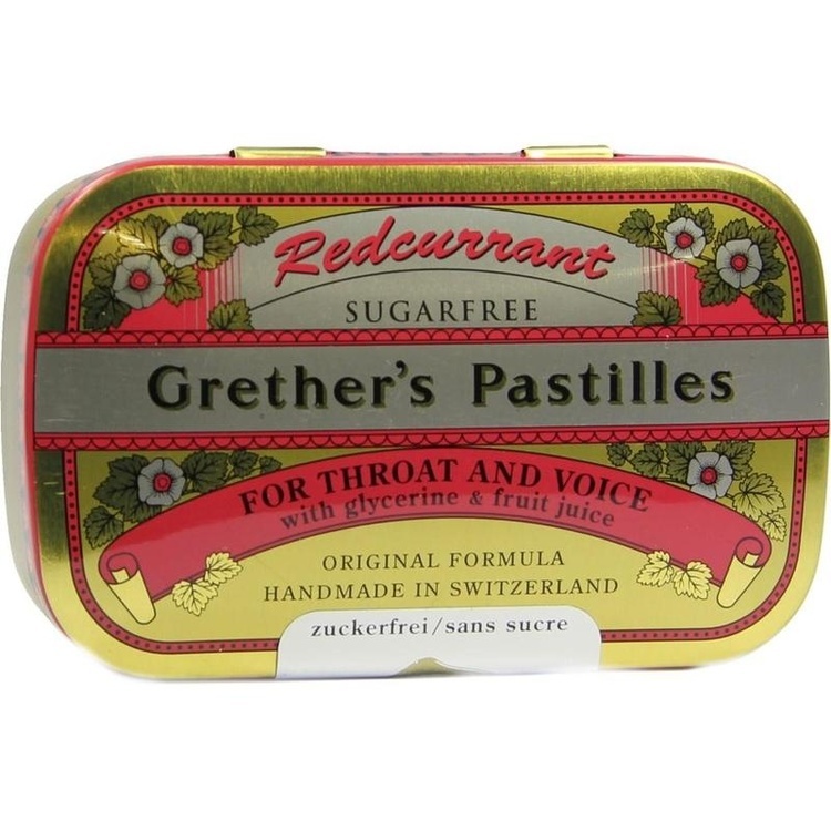 GRETHERS Redcurrant+Vitamin C zuckerfrei Pastillen 110 g