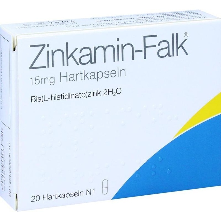 ZINKAMIN Falk 15 mg Hartkapseln 20 St