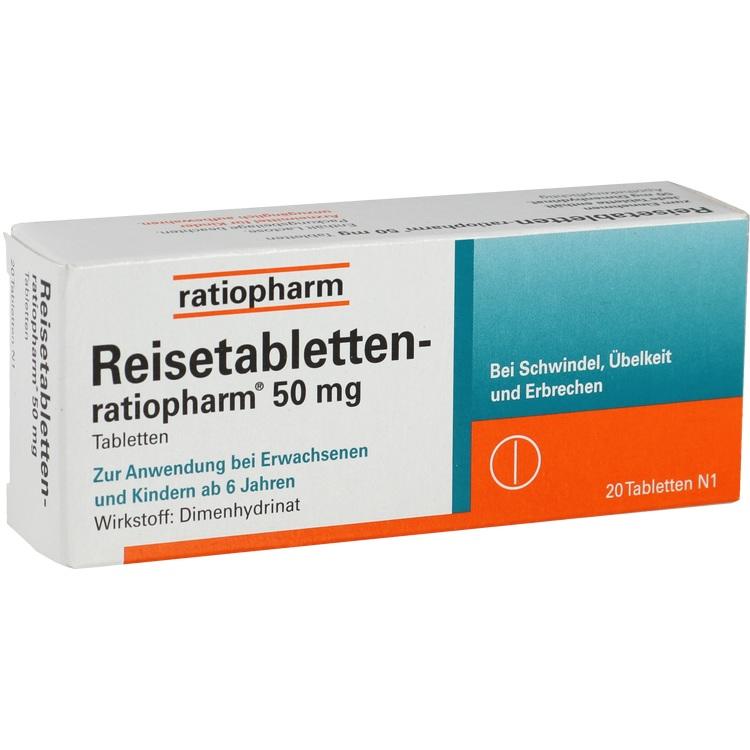 REISETABLETTEN-ratiopharm 20 St