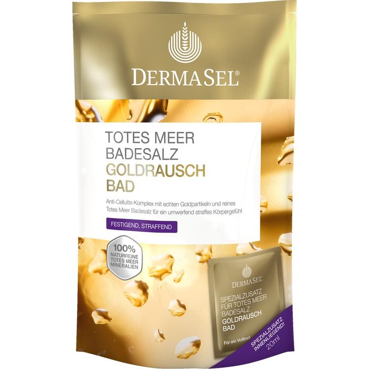 DERMASEL Totes Meer Badesalz+Gold EXKLUSIV 1 P