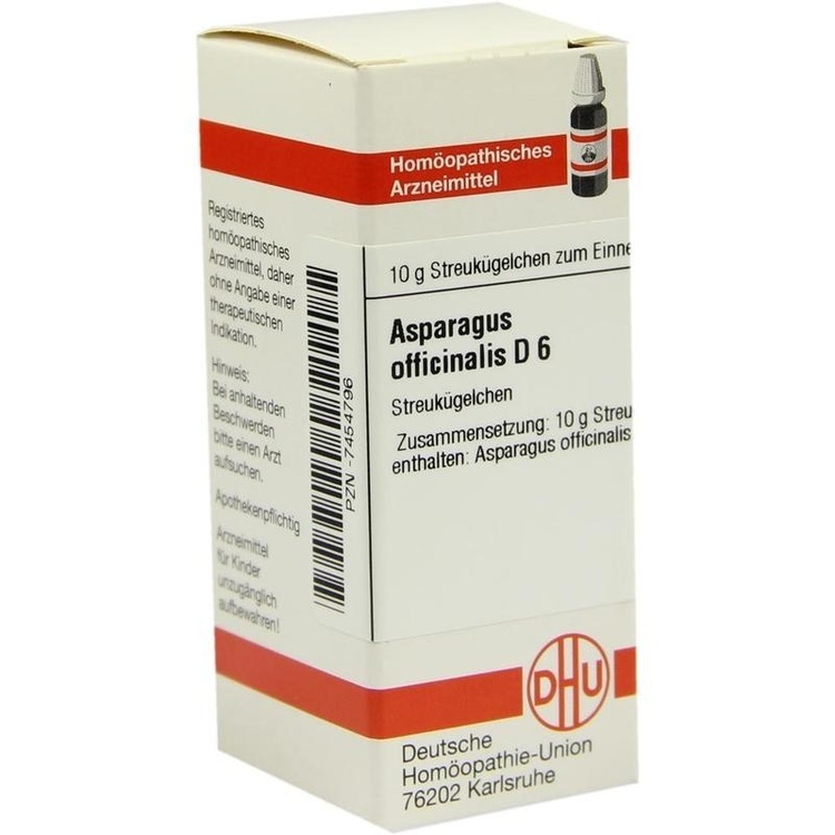 ASPARAGUS OFFICINALIS D 6 Globuli 10 g