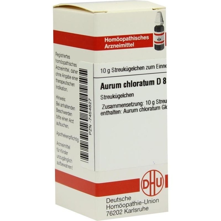 AURUM CHLORATUM D 8 Globuli 10 g