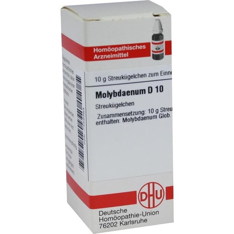 MOLYBDAENUM D 10 Globuli 10 g