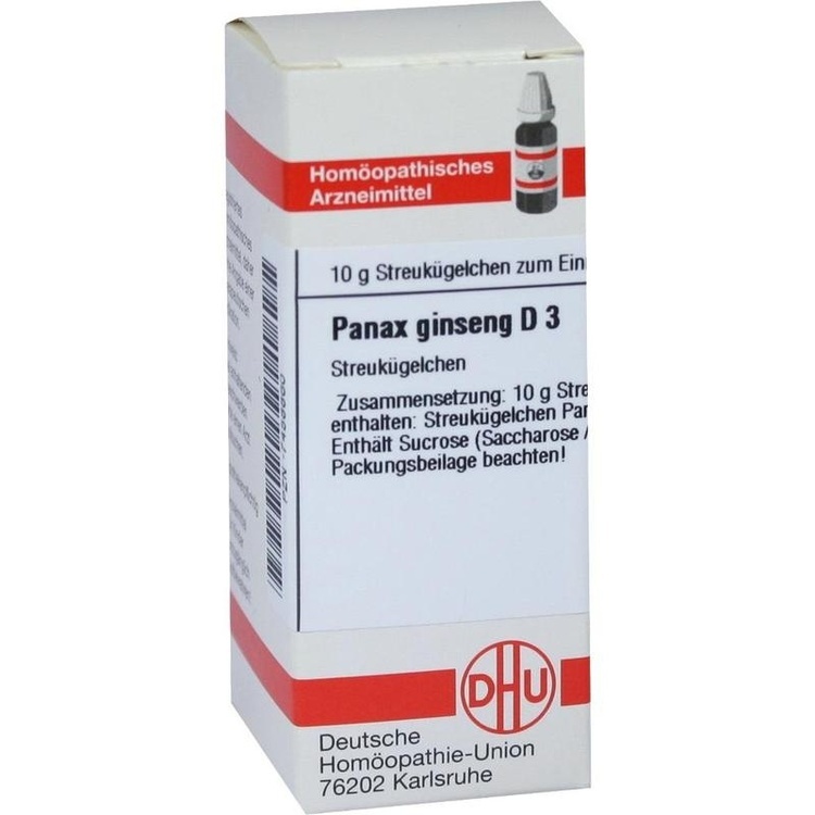 PANAX GINSENG D 3 Globuli 10 g