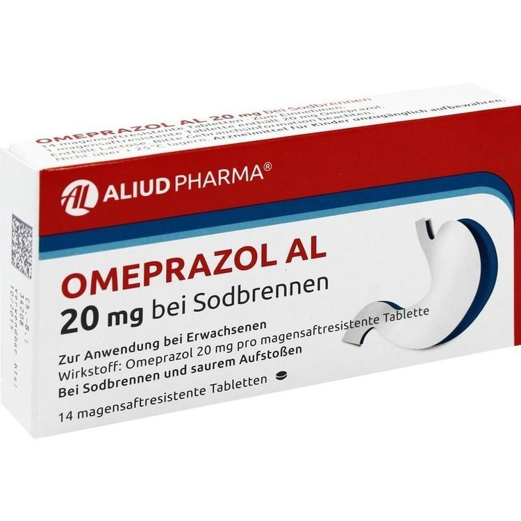 OMEPRAZOL AL 20 mg b.Sodbr.magensaftres.Tabletten 14 St