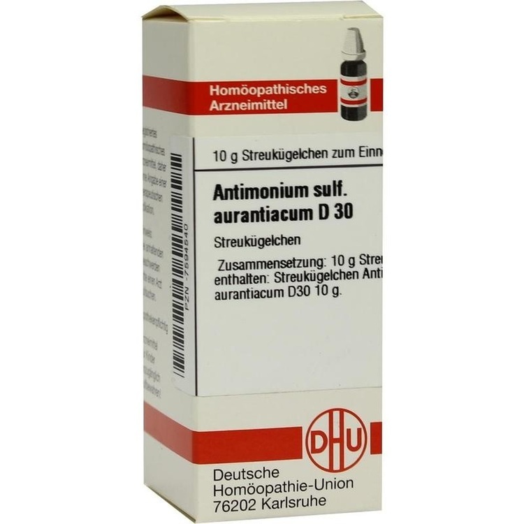 ANTIMONIUM SULFURATUM aurantiacum D 30 Globuli 10 g