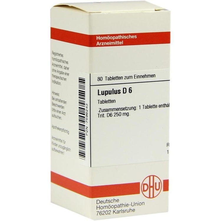 LUPULUS D 6 Tabletten 80 St