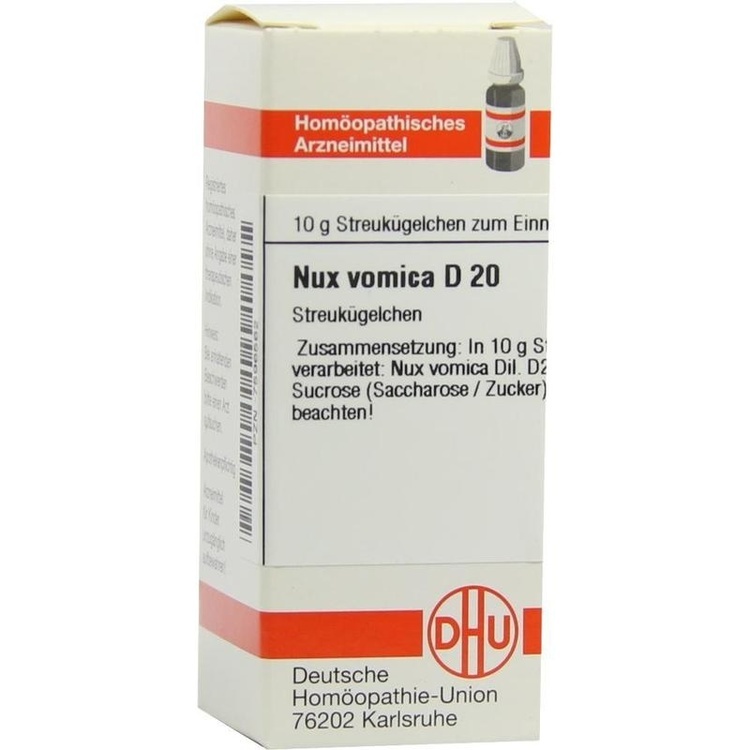 NUX VOMICA D 20 Globuli 10 g