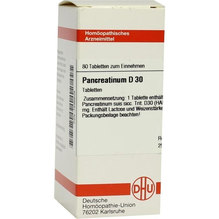 PANCREATINUM suis D 30 Tabletten 80 St