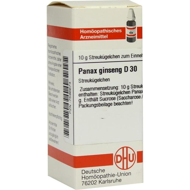 PANAX GINSENG D 30 Globuli 10 g