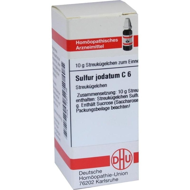 SULFUR JODATUM C 6 Globuli 10 g